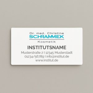 Aufkleber rechteckig weiß