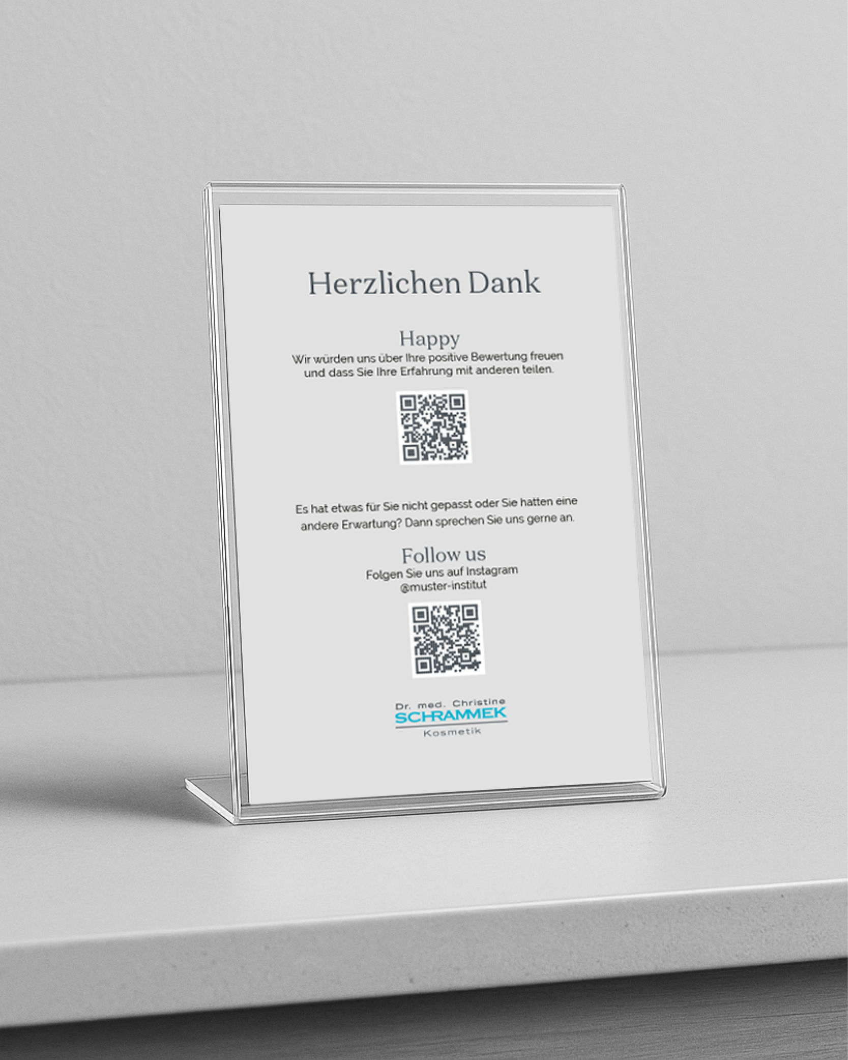 Aufsteller "Googlebewertung und Instagram" – Bild 2