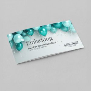 Einladung "Jubiläum - Ballonmotiv 1"