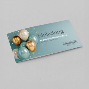 Einladung "Jubiläum - Ballonmotiv 2"