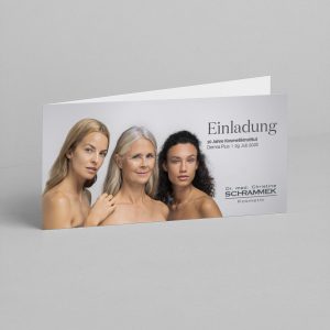 Einladung "Jubiläum - Modelmotiv"