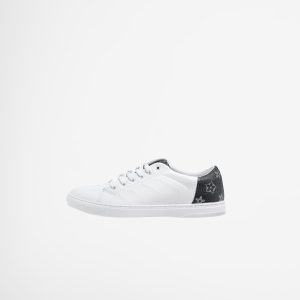 Combined Black Leather Sneakers