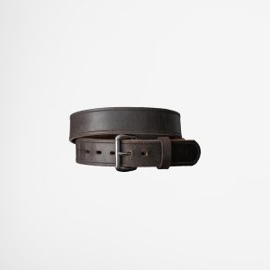 Dark Brown Leather Belt