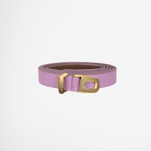 Lilac Leather Belt