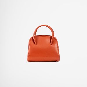 Orange Leather Handbag