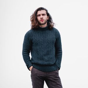 Rounded Neck Wool Sweater