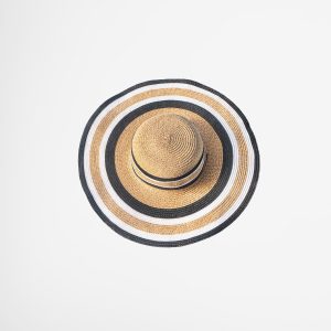 Striped Straw Hat